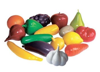 Игровой набор игрушечные Фрукты и овощи в сетке (У748)