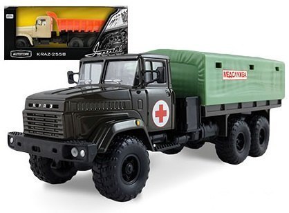 Масштабная модель грузовика КрАЗ-6322 KRAZ-6322 Медслужба 1:43 65085 Autotime