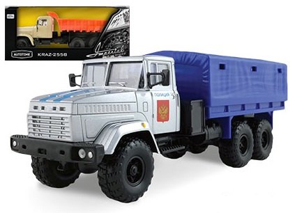 Масштабная модель грузовика КрАЗ-6322 KRAZ-6322 Полиция 1:43 65087 Autotime