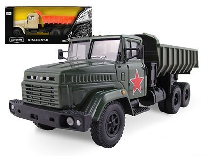 Масштабная модель грузовика КрАЗ-6510 KRAZ-6510 Армейская 1:43 65090 Autotime