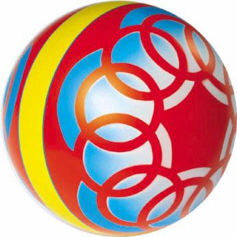 Мяч резиновый 200 мм 34ЛП с узором ЧПО им. В.И.Чапаева