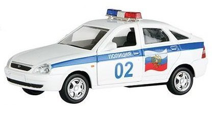 Масштабная модель Лада Приора Полиция 1:36 33982 Autotime