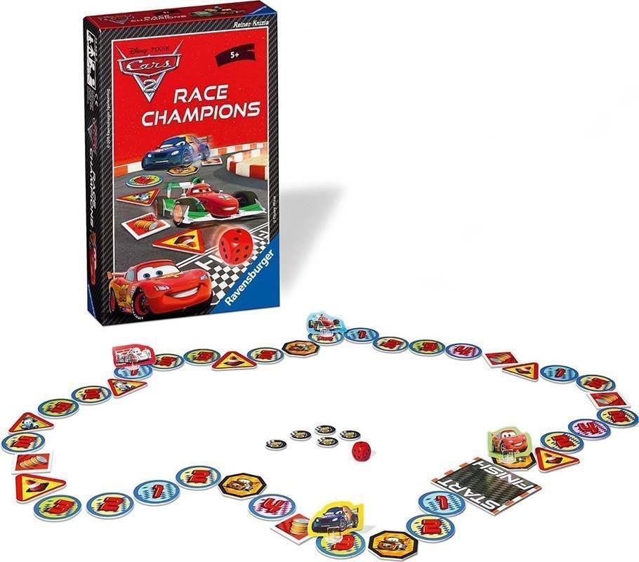 Настольная игра Race Champions Тачки 2, 22156 Ravensburger Равенсбургер