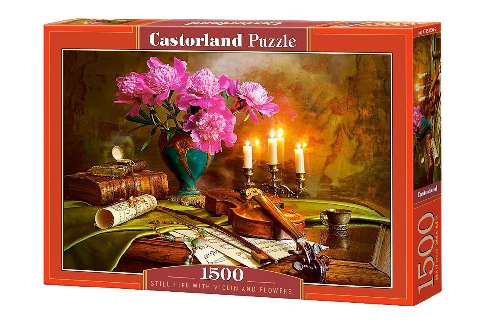 Пазл Натюрморт - скрипка и цветы, 1500 элементов C-151530 Castorland Касторленд
