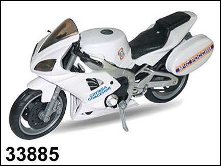 Масштабная модель Мотоцикл EMERGENCY BIKE МЧС звук 1:12 31472-07 Autotime