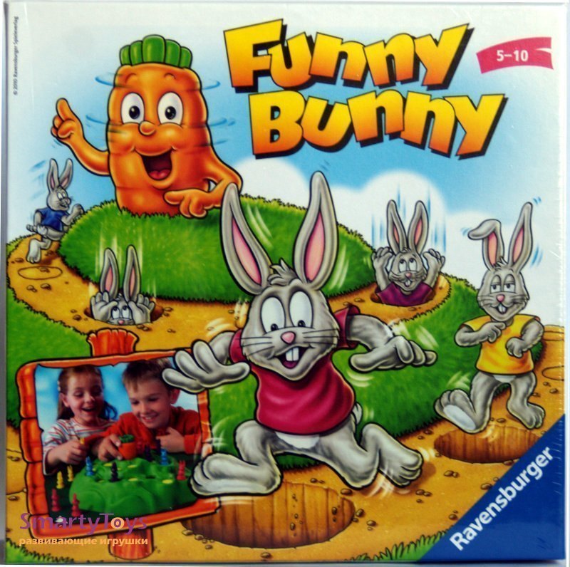 Настольная игра Выдерни морковку Funny Bunny Ravensburger Равенсбургер