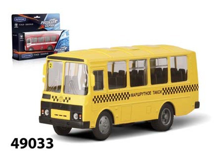 Масштабная модель ПАЗ 32053 Маршрутное такси 1:43 49033 Autotime