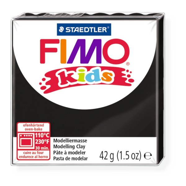 Полимерная глина для детей FIMO kids Черная 42 гр. 8030-9 Staedtler FIMO
