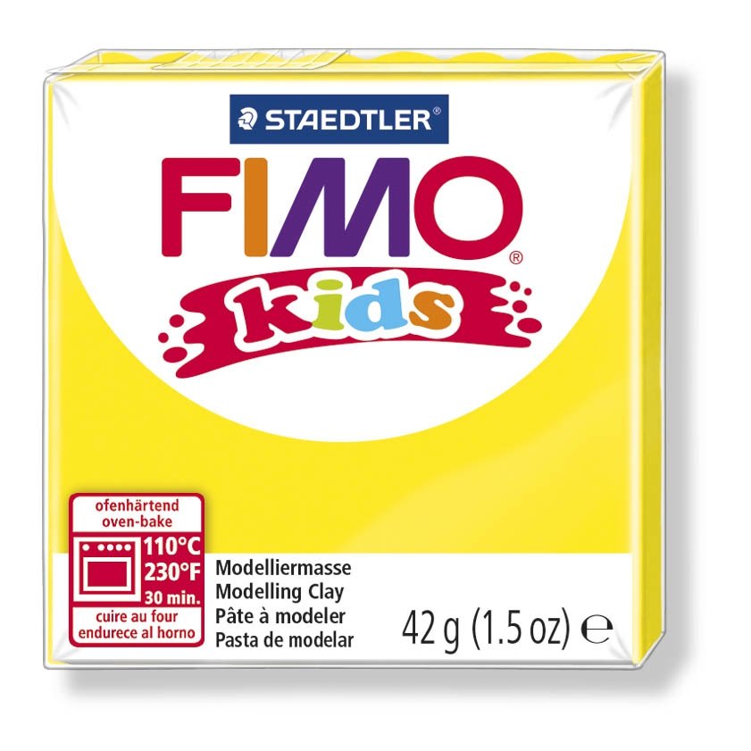 Полимерная глина для детей FIMO kids Желтая 42 гр. 8030-1 Staedtler FIMO