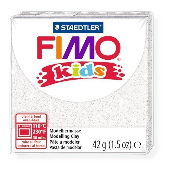 Полимерная глина для детей FIMO kids Блестящая белая 42 гр. 8030-052 Staedtler FIMO