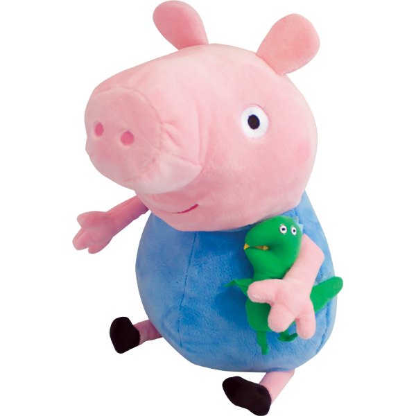 Мягкая игрушка Свинка Пеппа Джордж с динозавром 40 см 29626