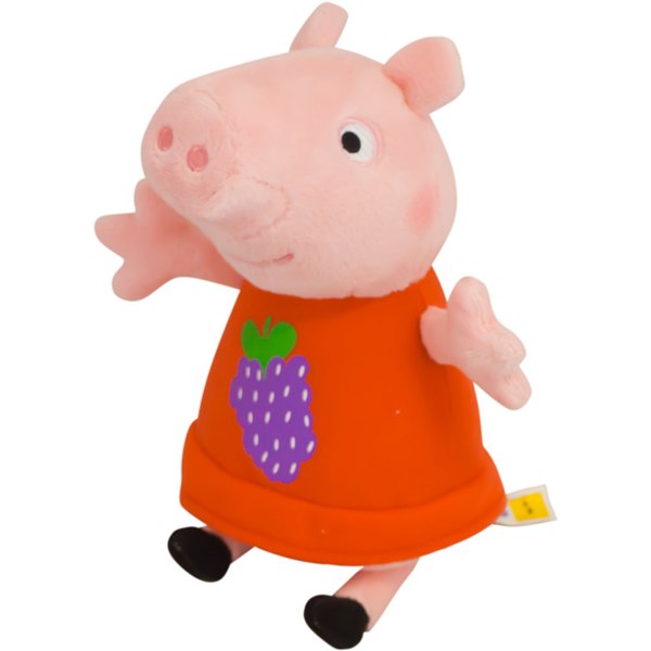 Мягкая игрушка Свинка Пеппа Пеппа в платье с виноградом 20 см 29621