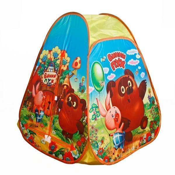 Детская игровая палатка Винни Пух 81*91*81 см в сумке GFA-VN01-R Играем вместе