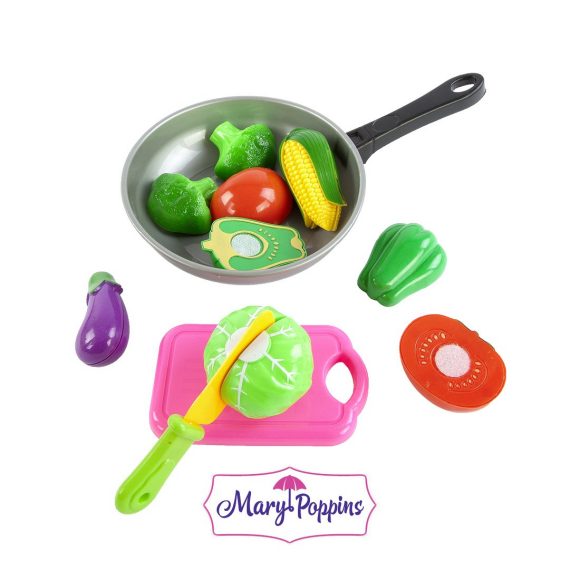 Игровой набор для резки Овощи в сковороде 453045 Mary Poppins