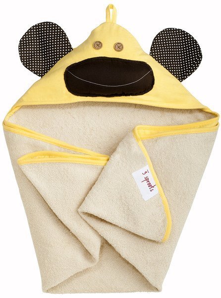 Полотенце с капюшоном для детей Жёлтая обезьянка 3 sprouts