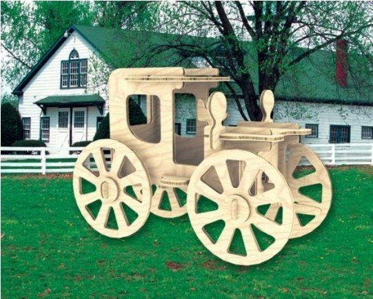 Сборная деревянная модель Автомобиль П004 Мир деревянных игрушек МДИ