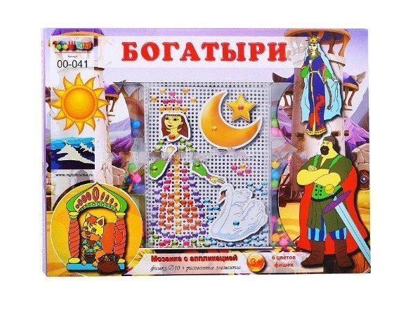 Детская мозаика с аппликациями Богатыри 00-041 Тойс-Юнион тото