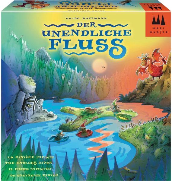 Настольная игра Der unendliche fluss Бесконечная река немецкое издание Drei Magier