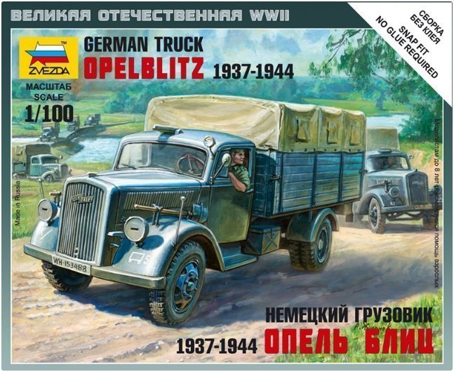 Сборная модель Немецкий грузовик Опель-Блиц 6126 Звезда