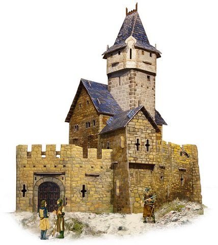 Сборная модель из картона Охотничий замок Умная бумага