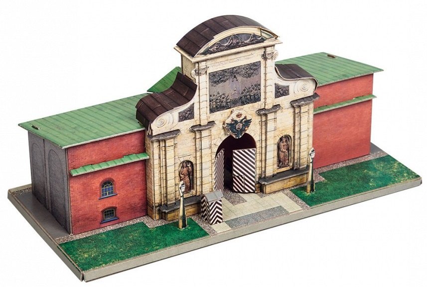 Сборная модель Петровские ворота Санкт-Петербург, 363 Умная бумага