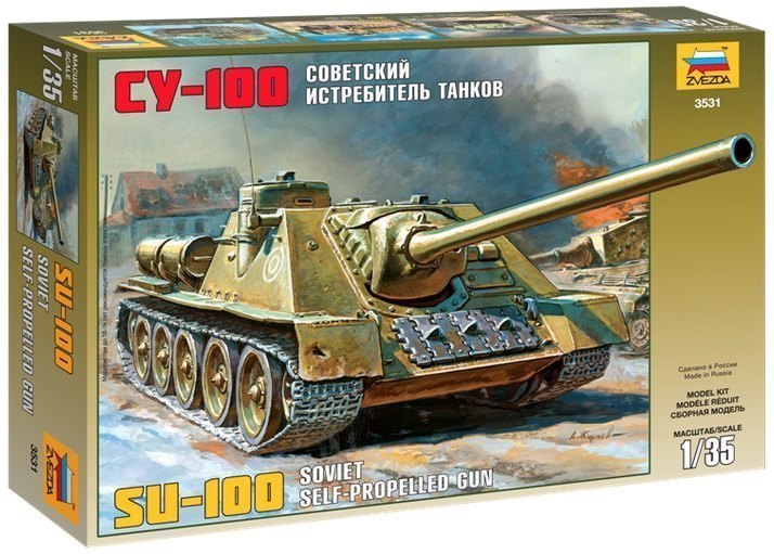Сборная модель Советский истребитель танков СУ-100 3531 Звезда