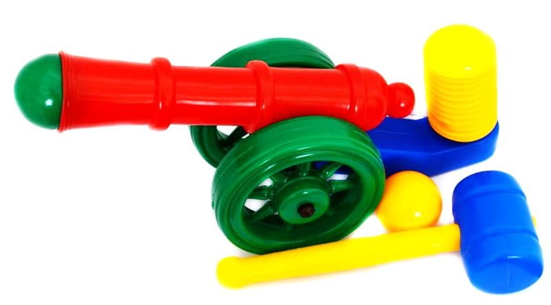 Игрушечная пушка помповая 5053 Строим вместе счастливое детство