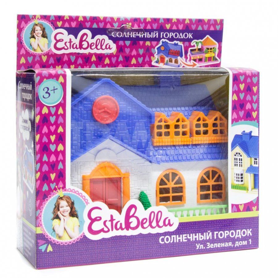 Кукольный домик с террасой Солнечный городок 62214 EstaBella
