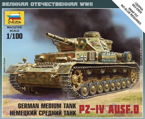 Сборная модель Немецкий танк Т-IV 6151 Звезда