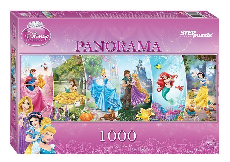 Пазл Дисней панорама Принцессы 1000 элементов 79450 Степ пазл Step puzzle
