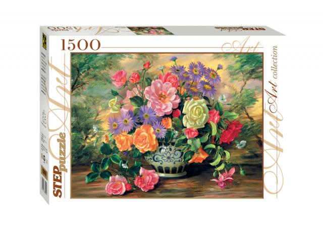 Пазл Цветы в вазе, 1500 элементов 83019 Степ пазл Step puzzle