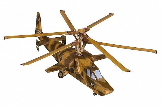 Сборная модель Вертолет Черная акула 098 Умная бумага