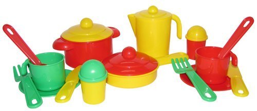 Набор игрушечной посуды Настенька на 2 персоны 3902 Полесье