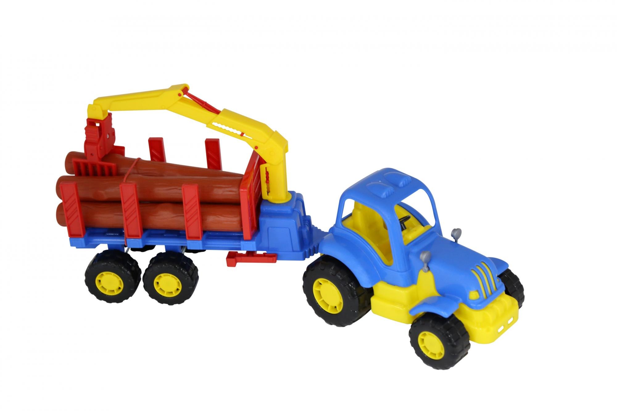 Детский трактор с полуприцепом-лесовозом Крепыш 44815 Полесье