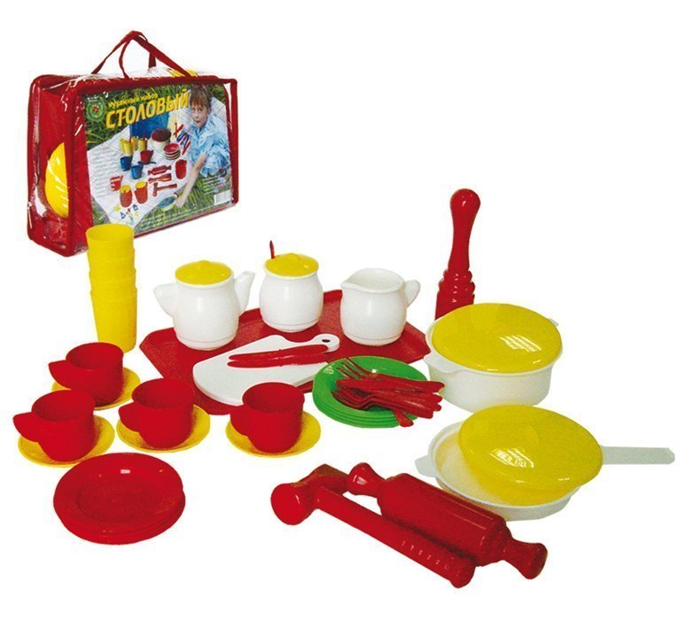Набор игрушечной посуды Столовый 52 предмета У526 Совтехстром