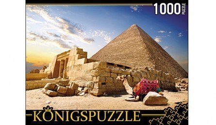 Пазл Египет пирамиды и верблюды 1000 элементов ГИК1000-6529 Рыжий кот