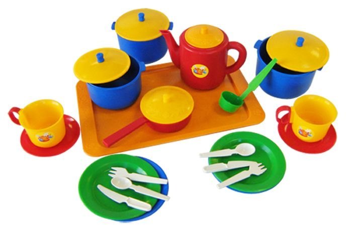 Набор игрушечной посуды Хозяюшка большой 21006 Плейдорадо