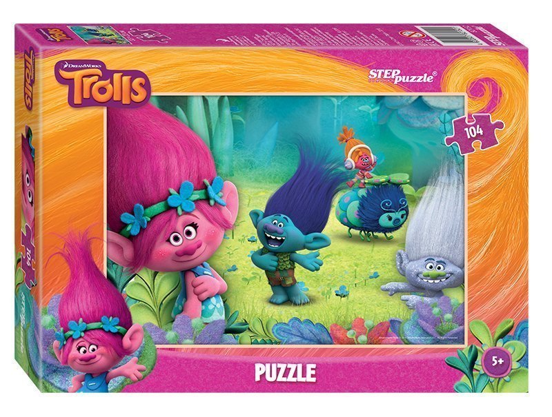 Пазл Тролли 104 элемента Dreamworks, 82152 Степ пазл Step puzzle