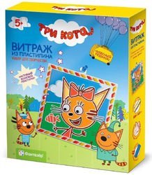 Витражный пластилин Три кота Карамелька (405111)