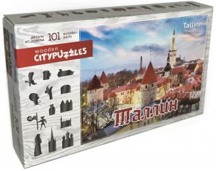 Фигурный деревянный пазл Таллин Citypuzzles, 101 элемент