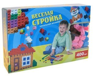 Мозаика напольная "Веселая стройка" (в коробке, 400 шт)