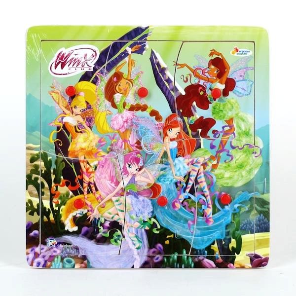 Деревянный пазл 6 элементов WINX DIIV-PUZ-06E Играем вместе