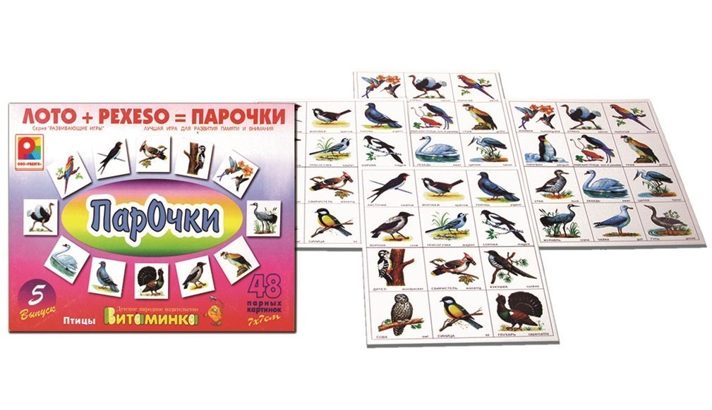 Настольная обучающая игра Парочки №5 С-176 Радуга
