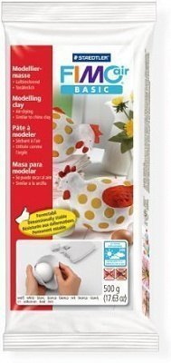 Самоотвердевающая натуральная глина Белая 500 гр. FIMOair basic 8100-0 Staedtler FIMO