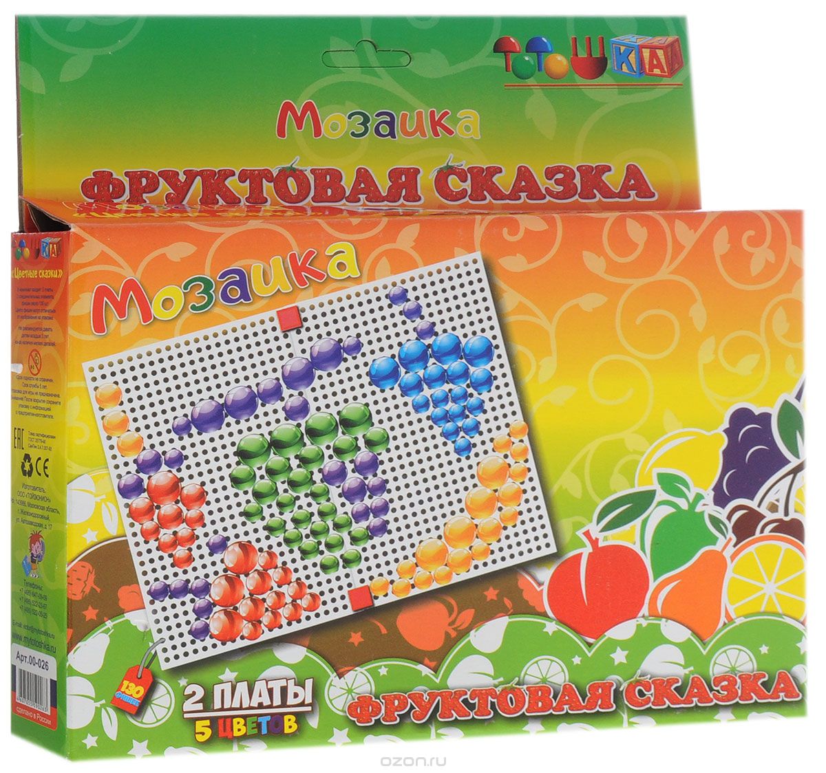 Детская мозаика Фруктовая сказка 00-026 Тойс-Юнион тото