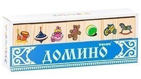 Домино детское деревянное Игрушки Томь-Сервис