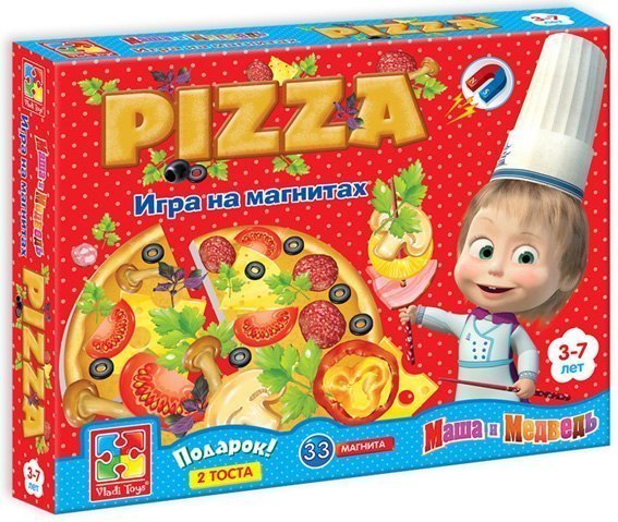Настольная игра на магнитах Пицца VT3003-02 Vladi Toys Влади Тойс