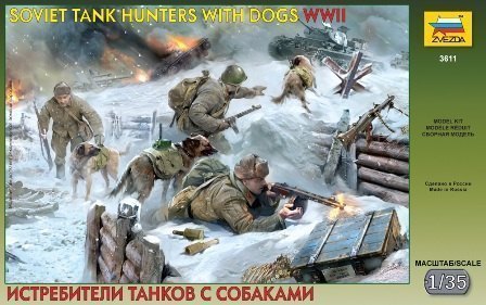 Сборная модель Истребители танков с собаками 3611 Звезда