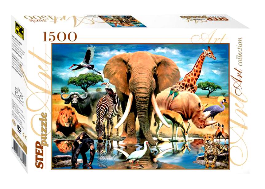Пазл В мире животных, 1500 элементов 83042 Степ пазл Step puzzle