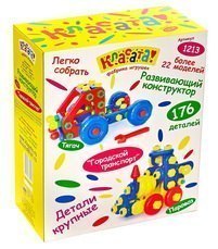 Конструктор с крупными деталями Городской транспорт 4 в 1 в коробке 176 деталей Класата